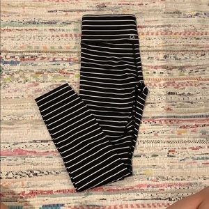 gap body striped leggings - 7/8th ankle length